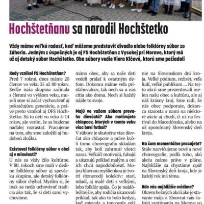 DFS Hochštetko a Zmiešaný zbor Hochštetňan  Obrázok 43