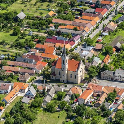 Letecké zábery obce Vysoká pri Morave  Obrázok 6