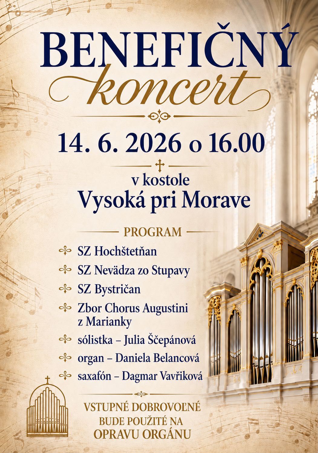 Benefičný koncert 14.6.2026