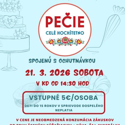 PEČIE CELÉ HOCHŠTETNO 21.3.2026 - plagát č. 3