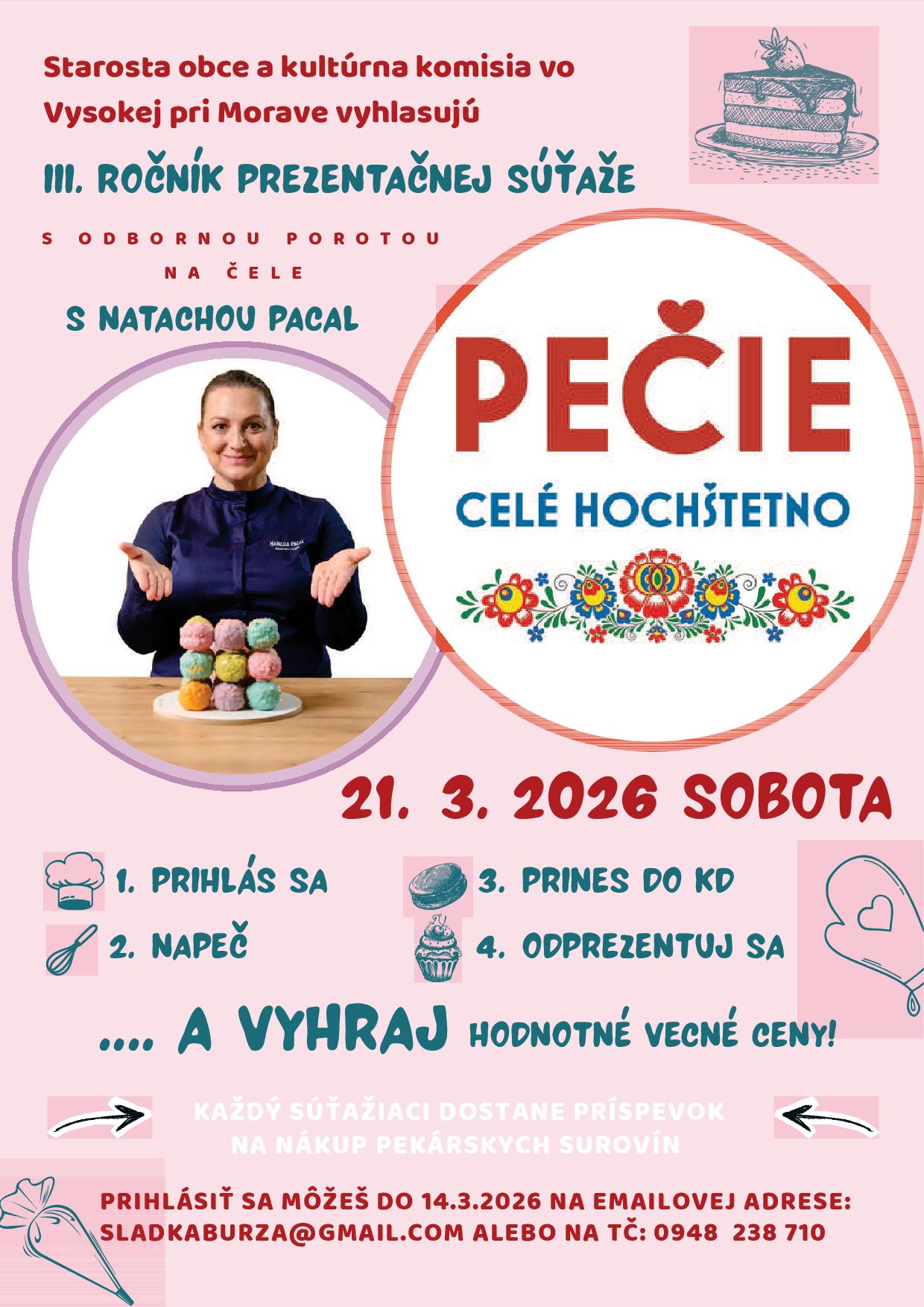 PEČIE CELÉ HOCHŠTETNO 21.3.2026