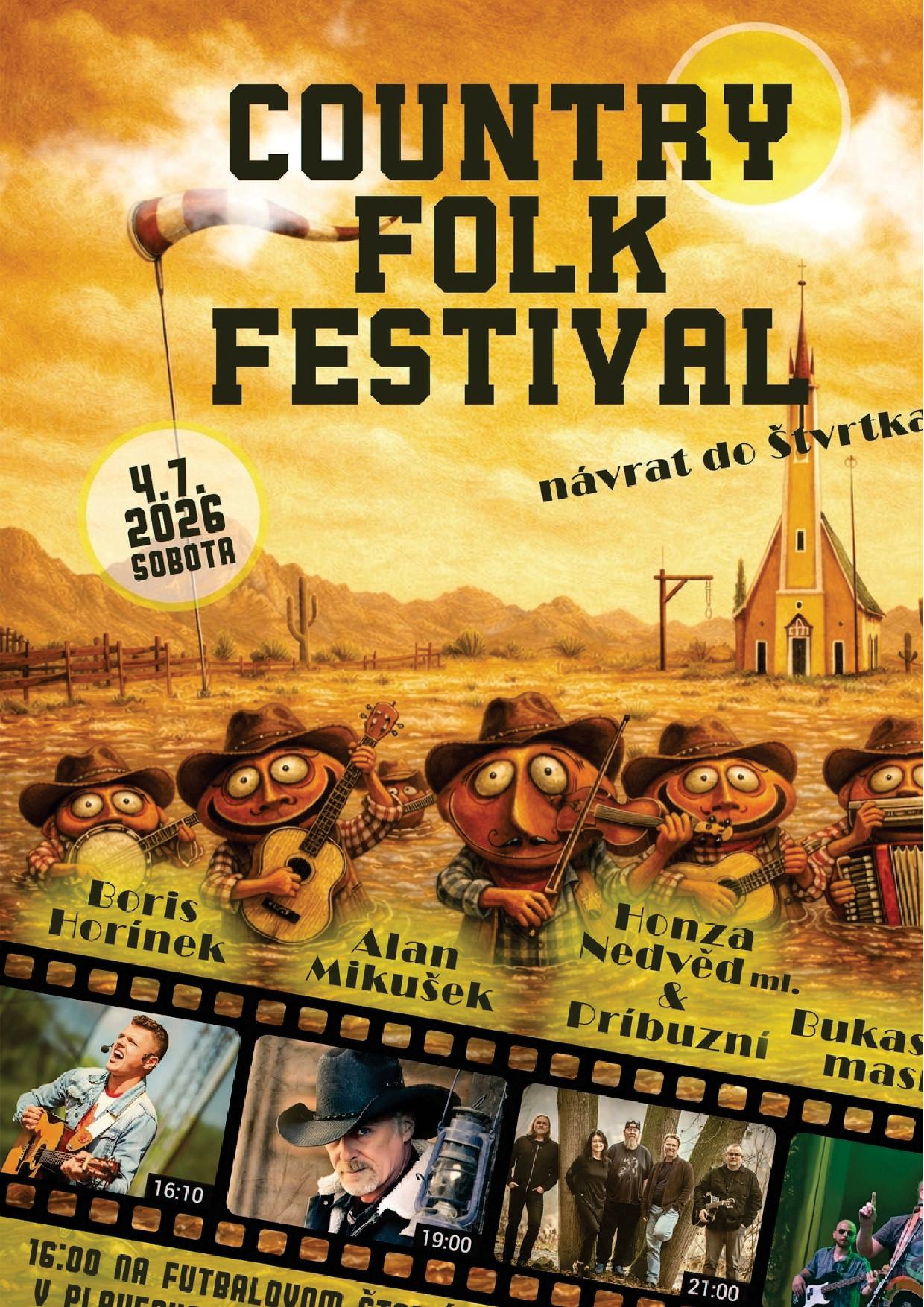 COUNTRY FOLK FESTIVAL 4.7. 2026 v Plaveckom Štvrtku