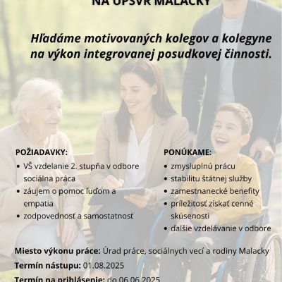 Ponuka práce ÚPSVaR