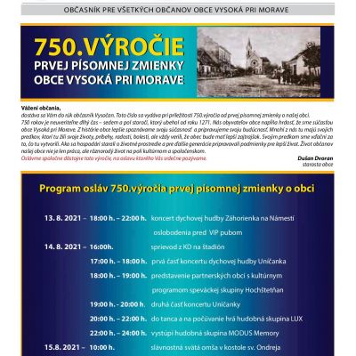 Vysočan 1/2021