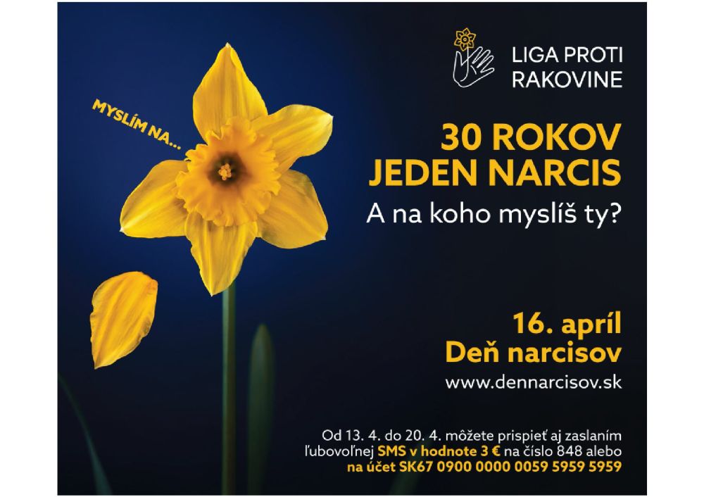 DEŇ NARCISOV 16.4.2026