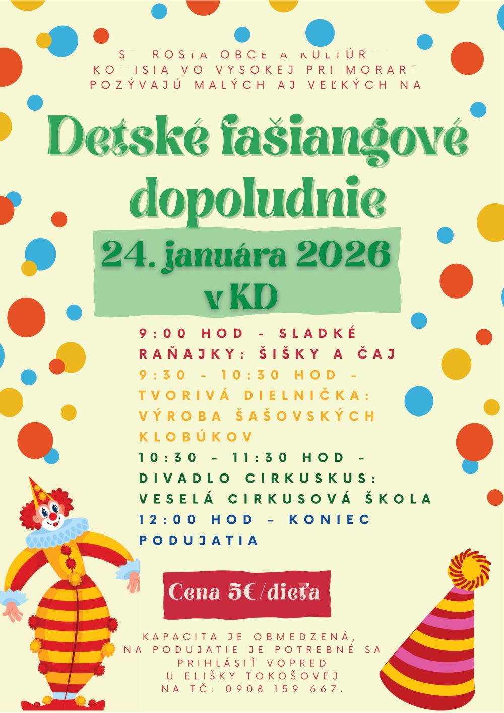 Detské fašiangové dopoludnie