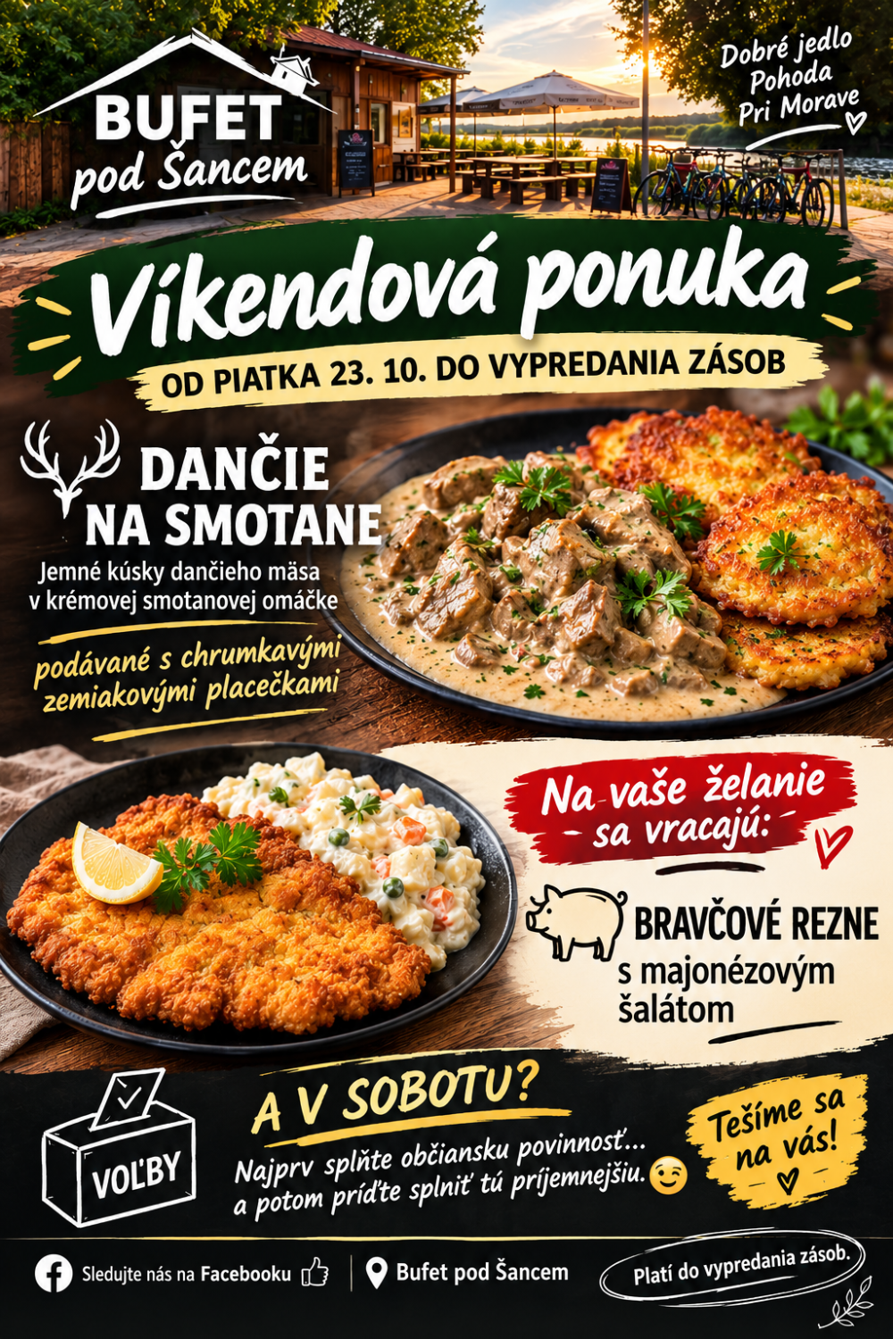 Bufet pod Šancem - Víkendová ponuka