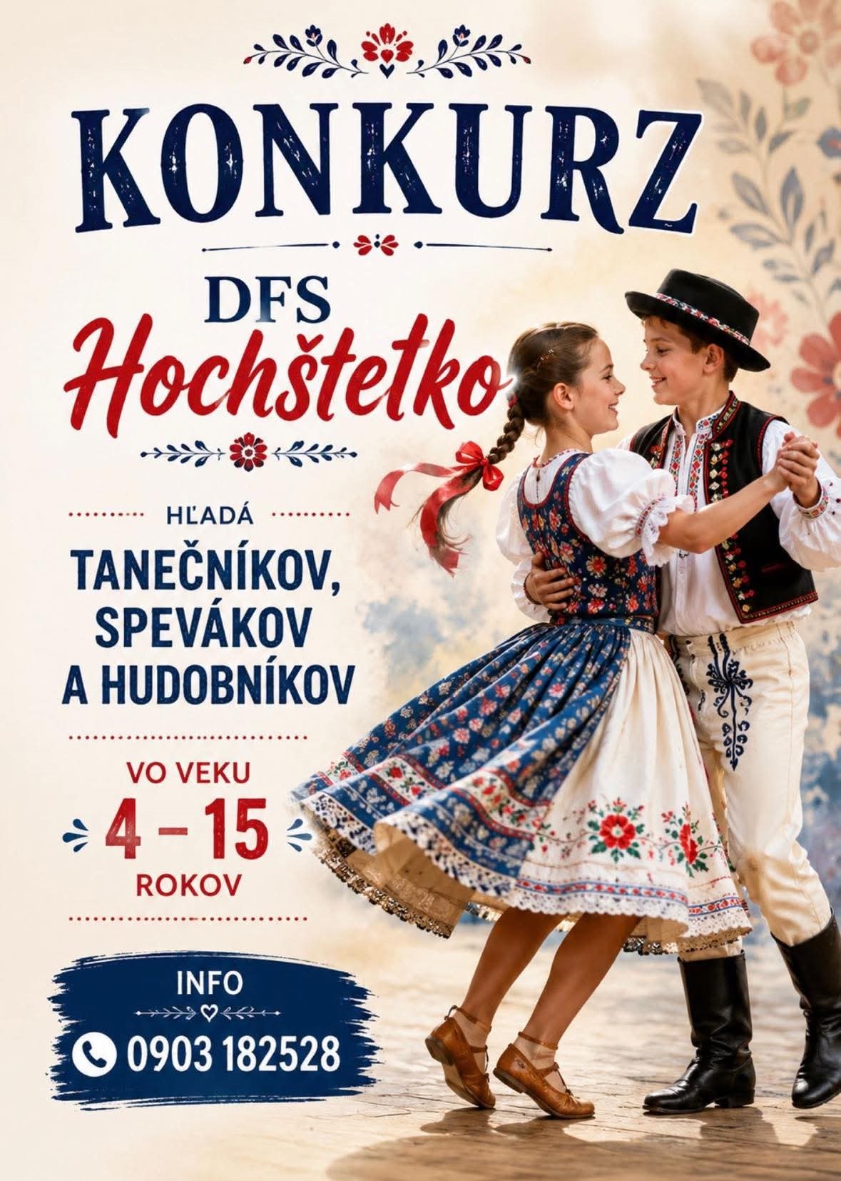 Detský folklórny súbor Hochštetko - KONKURZ